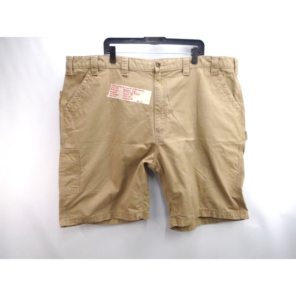 Carhartt Shorts Men Size 48 (44x10) Tan Beige Utility Carpenter Canvas Work B147